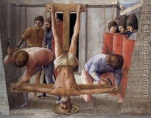 Masaccio (Tommaso di Giovanni): Crucifixion of St Peter 1426