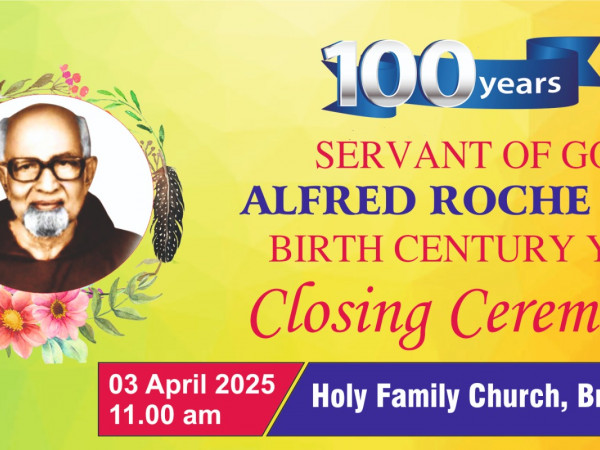 Birth Centenary Celebrations of Servant of God Fr. Alfred Roche, OFM ...